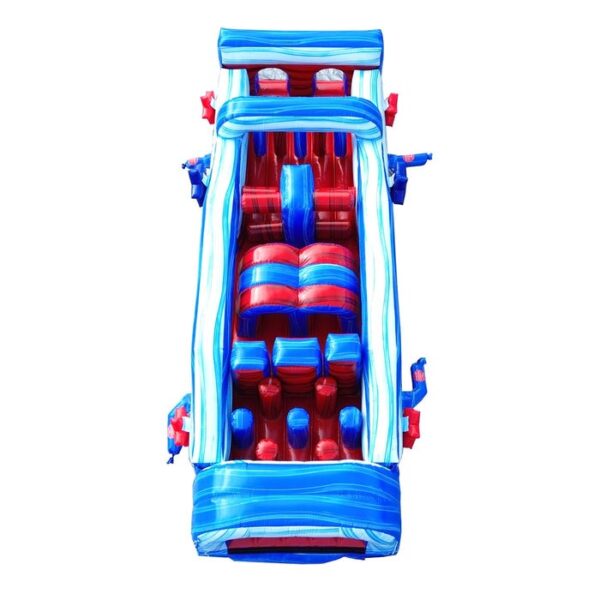 7-Element Red White and Blue Inflatable Obstacle Course - Image 3