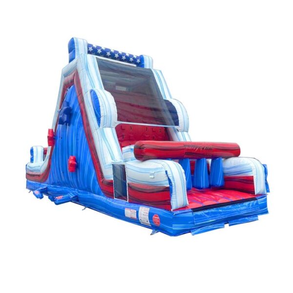 40′ Red White and Blue Inflatable Obstacle Course - Image 5